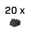 Lindy 47892 Schnittstellenblockierung RJ-45 Schwarz Acrylnitril-Butadien-Styrol (ABS) 20 Stück(e)_thumb_1