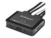 StarTech.com 2 Port DisplayPort KVM Switch - 4K 60Hz - UHD DP 1.2 USB KVM Switch w/ 4ft Cables & Audio - Bus Powered & Remote Switching - KVM / audio switch - 2 ports_thumb_2