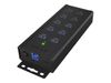 ICY BOX 7 port industrial hub IB-HUB1703-QC3 - with USB Type-A port, QC 3.0 charging port and 2x fast charging ports_thumb_4