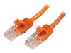 StarTech.com 2m Orange Cat5e / Cat 5 Snagless Patch Cable - patch cable - 2 m - orange_thumb_1