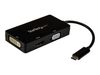 StarTech.com USB-C Multiport Adapter - 4K 30 Hz - USB C auf HDMI / DVI / VGA - USB Type C Adapter - USB-C Dongle - USB C Hub - externer Videoadapter_thumb_3