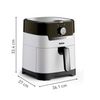 Tefal Easy Fry & Grill EY501A Einzelbild 4,2 l Eigenständig 1550 W Heißluftfritteuse Schwarz, Edelstahl_thumb_10