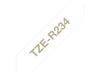 Brother P-Touch TZe-R234 Textile Tape - 12 mm x 4 m - Gold on White_thumb_2