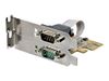 StarTech.com 2-Port PCI Express Serial Card, Dual Port PCIe to RS232 (DB9) Serial Interface Card, 16C1050 UART, Standard or Low Profile Brackets, COM Retention, For Windows & Linux - PCIe to Dual DB9 Card (21050-PC-SERIAL-LP) - serial adapter - PCIe 2.0 -_thumb_3