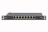 Digitus CAT 6A Slim Patch Panel, shielded, 8-port, 0.5 U, 10", black_thumb_3