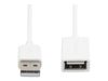 StarTech.com 1m White USB 2.0 Extension Cable Cord - A to A - USB Male to Female Cable - 1x USB A (M), 1x USB A (F) - White, 1 meter (USBEXTPAA1MW) - USB extension cable - USB to USB - 1 m_thumb_3
