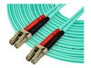 StarTech.com 10 m OM4 LC to LC Multimode Duplex Fiber Optic Patch Cable- Aqua - 50/125 - Fiber Optic Cable - 40/100Gb - LSZH (450FBLCLC10) - patch cable - 10 m - aqua_thumb_1