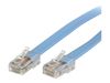 StarTech.com Cisco Console Rollover Cable - RJ45 Ethernet - Network cable - RJ-45 (M) to RJ-45 (M) - 6 ft - molded, flat - blue - ROLLOVERMM6 - network cable - 1.8 m - blue_thumb_1
