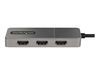 StarTech.com 3-Port USB-C MST Hub, USB Type-C to 3x HDMI Multi-Monitor Adapter for Laptop, Triple HDMI up to 4K 60Hz w/ DP 1.4 Alt Mode and DSC, HDR, 1ft (30cm) Cable, USB Bus-Powered - Multi-Stream Transport Hub (MST14CD123HD) - video/audio splitter - 3_thumb_8