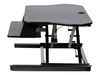 StarTech.com Eck-Sitz-Steh-Schreibtischaufsatz mit Tastaturablage - große Arbeitsfläche (89 x 53cm) - höhenverstellbarer, ergonomischer Tisch-Steharbeitsplatz (ARMSTSCORNR) - stehender Tischwandler - rechteckig - Schwarz_thumb_5