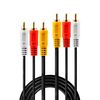 Lindy 35690 Audio-Kabel 1 m 3 x RCA Schwarz, Rot, Weiß, Gelb_thumb_2