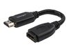 StarTech.com 6in High Speed HDMI Port Saver Cable with 4K 60Hz - Short HDMI 2.0 Male to Female Adapter Cable - Port Extender (HD2MF6INL) - HDMI extension cable - 15.2 cm_thumb_1