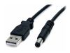 StarTech.com 3 ft USB to Type M Barrel 5V DC Power Cable - Power cable - USB (power only) (M) to DC jack 5.5 mm (M) - 3 ft - molded - black - USB2TYPEM - power cable - 91 cm_thumb_1