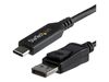 StarTech.com 6ft/1.8m USB C to Displayport 1.4 Cable Adapter - 4K/5K/8K USB Type C to DP 1.4 Monitor Video Converter Cable - HDR/HBR3/DSC - external video adapter - black_thumb_3