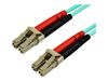 StarTech.com 7 m OM4 LC to LC Multimode Duplex Fiber Optic Patch Cable - Aqua - 50/125 - Fiber Optic Cable - 40/100Gb - LSZH (450FBLCLC7) - patch cable - 7 m - aqua_thumb_3