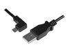StarTech.com 1m 3 ft Micro-USB Charge-and-Sync Cable - Left-Angle Micro-USB - M/M - USB to Micro USB Charging Cable - 30/24 AWG (USBAUB1MLA) - USB cable - 1 m_thumb_1