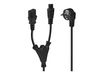 Cable Lindy Schuko to C13+C5 Y-Power Cord 2m Black_thumb_1