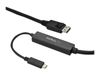 StarTech.com 9.8ft/3m USB C to DisplayPort 1.2 Cable 4K 60Hz - USB Type-C to DP Video Adapter Monitor Cable HBR2 - TB3 Compatible - Black - external video adapter - STM32F072CBU6 - black_thumb_1