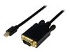 StarTech.com 1,8m Mini DisplayPort auf VGA Kabel - mDP auf VGA Adapter/ Konverter bis zu 1920x1200 - St/St - Schwarz - Videokonverter - Schwarz_thumb_1