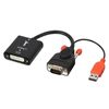 Lindy 38184 Videokabel-Adapter 0,2 m DVI-D VGA (D-Sub) + USB Schwarz, Orange_thumb_2