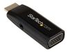 StarTech.com HDMI to VGA Adapter - Aux Audio Output - Compact - 1920x1200 - HDMI to VGA (HD2VGAMICRA) - video converter - black_thumb_2
