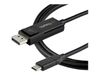 StarTech.com 6ft (2m) USB C to DisplayPort 1.4 Cable 8K 60Hz/4K - Reversible DP to USB-C or USB-C to DP Video Adapter Cable HBR3/HDR/DSC - USB / DisplayPort cable - 2 m_thumb_3