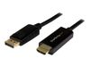 StarTech.com 3 ft (1 m) DisplayPort to HDMI Adapter Cable - 4K DisplayPort to HDMI Converter Cable - Computer Monitor Cable (DP2HDMM1MB) - video cable - DisplayPort / HDMI - 1 m_thumb_1