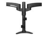 StarTech.com Desk Mount Dual Monitor Arm - Articulating - Supports Monitors 12" to 24" - Adjustable VESA Monitor Arm - Grommet or Desk Mount - Black (ARMDUAL) - desk mount (adjustable arm)_thumb_7