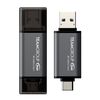 Team Group X1 USB 3.2 Gen1 USB flash drive 64 GB USB Type-A / USB Type-C 3.2 Gen 1 (3.1 Gen 1) Black, Grey_thumb_1