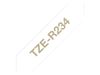 Brother Textil-Schriftband P-Touch TZe-R234 - 12 mm x 4 m - Gold auf Weiß_thumb_2