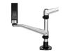 StarTech.com Desk Mount Dual Monitor Arm - Articulating - Supports VESA Monitors 12" to 30" - Adjustable - Grommet / Desk Mount - Premium - Silver (ARMDUAL30) - mounting kit (full-motion)_thumb_9