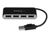 StarTech.com Mobiler 4-Port-USB 2.0-Hub mit integriertem Kabel - Kompakter Mini USB Hub - Hub - 4 Anschlüsse_thumb_1