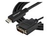 StarTech.com 3.3 ft / 1 m USB-C to DVI Cable - USB Type-C Video Adapter Cable - 1920 x 1200 - Black (CDP2DVIMM1MB) - external video adapter_thumb_2