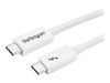 StarTech.com 3.3ft (1m) Thunderbolt 3 Cable, 20Gbps, 100W PD, 4K Video, Thunderbolt-Certified, Compatible w/ TB4/USB 3.2/DisplayPort - Thunderbolt cable - 24 pin USB-C to 24 pin USB-C - 1 m_thumb_1