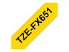 Brother  flexible tape TZEFX651 - 24 mm - Black on yellow_thumb_1