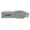 Lindy 40621 Schnittstellenblockierung Türblockierschlüssel USB Typ-A Grün Acrylnitril-Butadien-Styrol (ABS) 1 Stück(e)_thumb_2