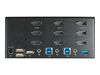 StarTech.com 2 Port DisplayPort KVM Switch - 4K 60 Hz UHD HDR - DP 1.2 KVM Umschalter mit USB 3.0 Hub mit 2 Anschlüssen (5 Gbit/s) und 4x USB 2.0 HID Anschlüssen, Audio - Hotkey - TAA (SV231TDPU34K) - KVM-/Audio-Switch - 2 Anschlüsse - TAA-konform_thumb_3