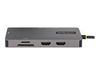 StarTech.com USB C Multiport Adapter, Dual HDMI Video, 4K 60Hz, 2-Port 5Gbps USB-A Hub, 100W Power Delivery Charging, GbE, SD/MicroSD, USB Type-C Mini Travel Dock, 12"/30cm Cable - USB C Laptop Docking Station - docking station - USB-C / Thunderbolt 3 / T_thumb_7