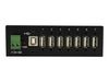 StarTech.com Industrieller montierbarer 7 Port USB 2.0 Hub - Schwarz - Hub - 7 Anschlüsse_thumb_2