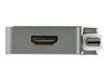 StarTech.com Aluminum Travel A/V Adapter: 3-in-1 Mini DisplayPort to VGA, DVI or HDMI - mDP Adapter - 4K (MDPVGDVHD4K) - video converter_thumb_5
