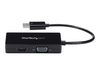 StarTech.com 3 in 1 DisplayPort Multi Video Adapter Converter - 1080p DP Laptop to HDMI VGA or DVI Monitor or Projector Display (DP2VGDVHD) - video converter - black_thumb_4
