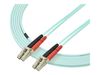 StarTech.com 3m Fiber Optic Cable - 10 Gb Aqua - Multimode Duplex 50/125 - LSZH - LC/LC - OM3 - LC to LC Fiber Patch Cable - patch cable - 3 m - aqua_thumb_1