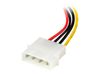 StarTech.com 15cm 4-Pin Molex auf SATA Kabel links gewinkelt - Stecker/Buchse - Netzteil - 15 cm_thumb_2