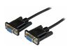 StarTech.com 1m Black DB9 RS232 Serial Null Modem Cable F/F - DB9 Female to Female - 9 pin RS232 Null Modem Cable - 1 meter, Black - null modem cable - 1 m_thumb_1