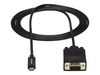 StarTech.com 6ft/2m USB C to VGA Cable - 1920x1200/1080p USB Type C DP Alt Mode to VGA Video Monitor Adapter Cable -Works w/ Thunderbolt 3 - external video adapter - black_thumb_2