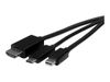 StarTech.com USB-C, HDMI oder Mini DisplayPort auf HDMI Konverterkabel - 2m - USB Typ-C HDMI oder Mini DP zu HDMI Adapter - Videoschnittstellen-Converter - Mini DisplayPort / HDMI / USB - 2 m_thumb_2