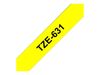 Brother laminated tape TZe-631 - Black on yellow_thumb_1