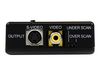 StarTech.com High Resolution VGA to Composite (RCA) or S-Video Converter - PC to TV Video Adapter - 1600x1200 RGB to TV (VGA2VID) - video converter - black_thumb_3