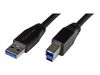 StarTech.com 5m 15 ft Active USB 3.0 USB-A to USB-B Cable - M/M - USB A to B Cable - USB 3.1 Gen 1 (5 Gbps) (USB3SAB5M) - USB cable - 5 m_thumb_1