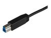 StarTech.com USB C to USB B Printer Cable - 1m / 3 ft - Superspeed - USB 3.1 - 10Gbps - USB C Printer Cable - USB Type C to Type B (USB31CB1M) - USB-C cable - 1 m_thumb_1